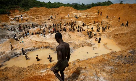 Illegal goldmining in Ghana