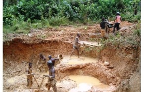 Illegal mining activities